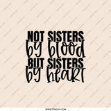 Not Sisters By Blood Pocket Mirror, Best Friends Gift, Sister By Heart Pocket Mirror, Friendship Keepsake, Sister Gift Ideas - Tawshia