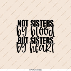 Not Sisters By Blood Pocket Mirror, Best Friends Gift, Sister By Heart Pocket Mirror, Friendship Keepsake, Sister Gift Ideas - Tawshia