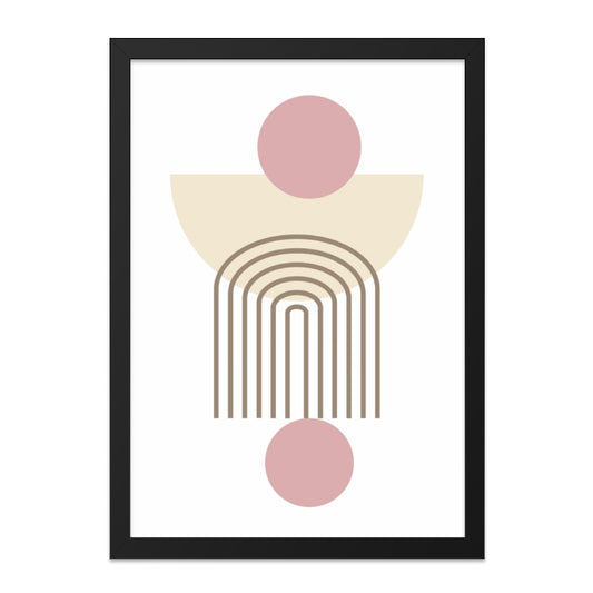 Abstract Geometric Wall Art, Minimalist Print, Modern Home Decor, Scandinavian Design, Circle and Arch Wall Art - Tawshia
