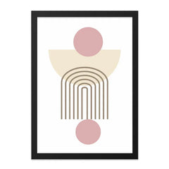 Abstract Geometric Wall Art, Minimalist Print, Modern Home Decor, Scandinavian Design, Circle and Arch Wall Art - Tawshia