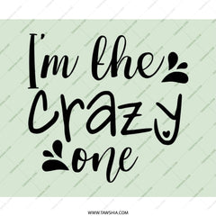 Crazy One Mouse Pad, Funny Desk Decor, Cute Work Accessory, Sarcastic Office Gift, Novelty Computer Mat, Unique Home Office - Tawshia