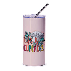 Life is Cupcakes Tumbler, Chef Hat Design, Cupcake Lover Gift, Baking Tumbler, Foodie Gift Idea, Unique Tumbler, Gift for Baker - Tawshia