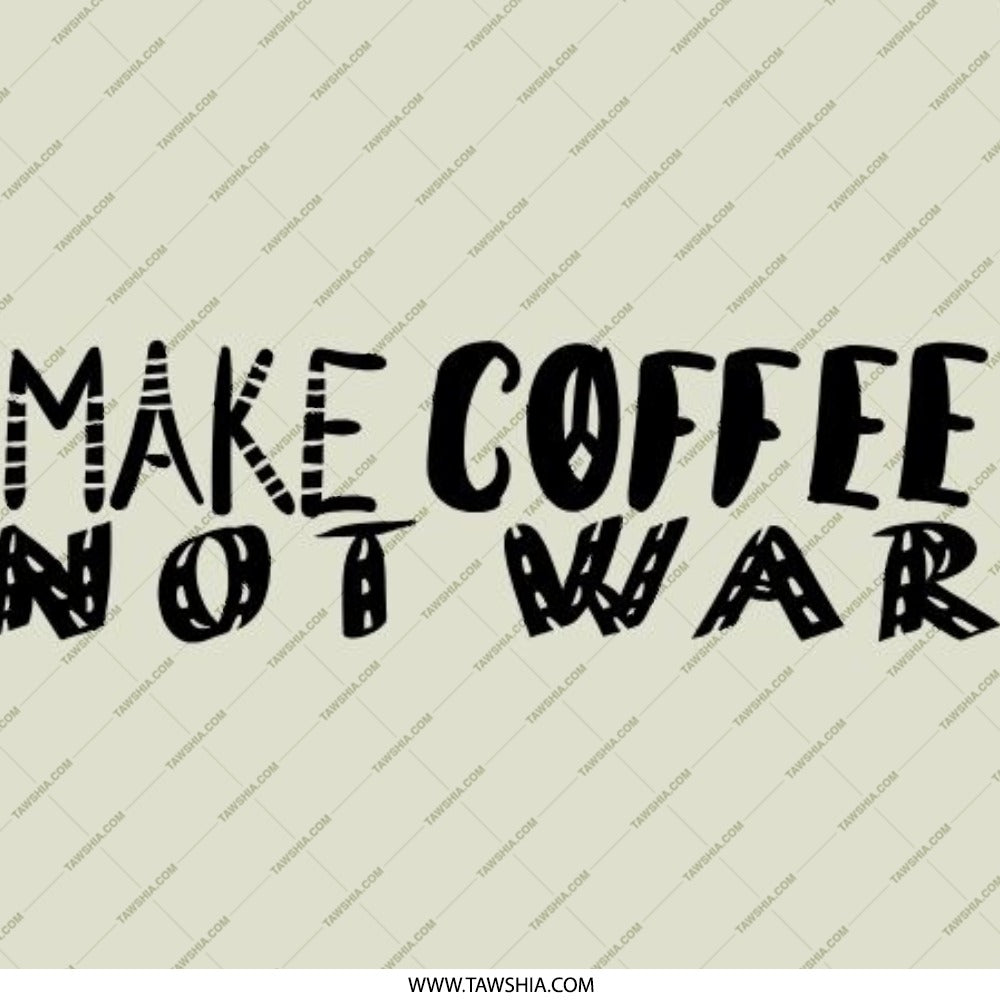 Make Coffee Not War Pinback Button, Funny Coffee Lover Gift, Peace Activist Pin, Coffee Slogan Pinback, Anti War Badge, Unique Gift Idea - Tawshia