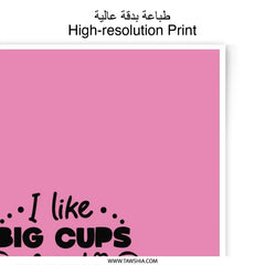 Big Cups Photographic Prints, Funny Coffee Lover Wall Art, Kitchen Decor, Sarcastic Home Decor, Statement Art Print, Gift for Her - Tawshia