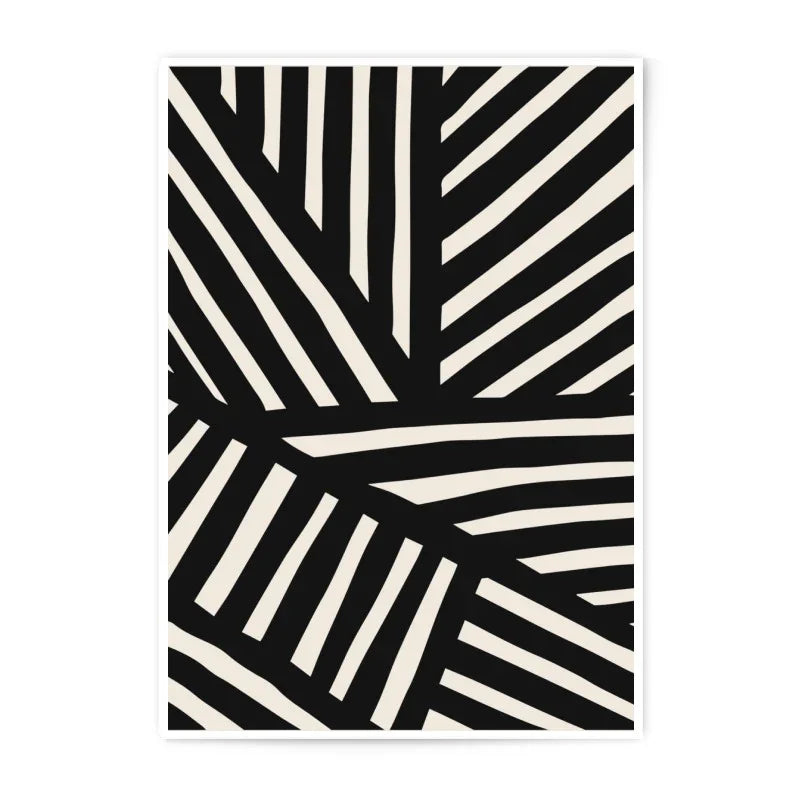 Abstract Lines Photographic Print, Modern Art Print, Geometric Wall Decor, Black and White Print, Minimalist Home Decor, Artwork Print - Tawshia