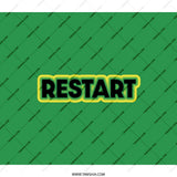 Restart BackPack, Green and Black BackPack, Text Art School BackPack, Cool Everyday BackPack, Trendy Gift for Students, Office BackPack - Tawshia