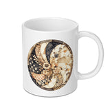 Floral Shell Mug, Nautilus Pattern Coffee Cup, Sea Shell Lover Gift, Ocean Theme Mug, Seashell Collector Mug, Unique Seashell Mug - Tawshia