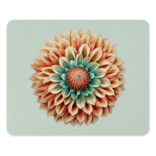 Dahlia Mouse Pad, Floral Mousepad, Flower Desk Mat, Cute Office Decor, Botanical Mouse Pad, Colorful Computer Accessories, PC Gaming - Tawshia
