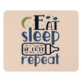 Eat Sleep Be Cute Repeat Mouse Pad, Baby Gift, New Parent Gift, Baby Shower Gift, Nursery Decor, Cute Mousepad, Office Desk Accessories - Tawshia