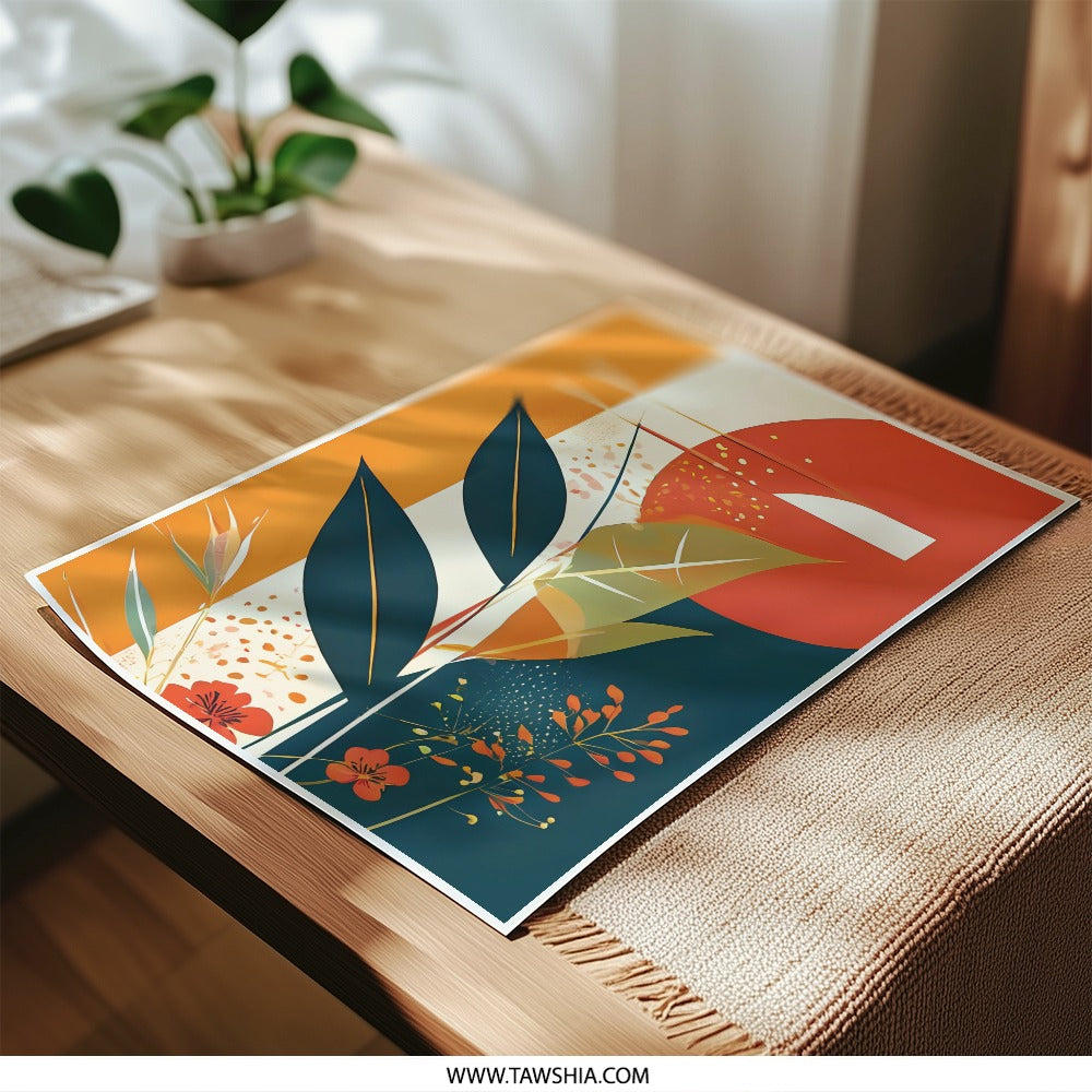 Abstract Floral Photographic Print, Botanical Art Print, Modern Art Print, Home Decor, Wall Art, Trendy Wall Decor, Flower Print - Tawshia