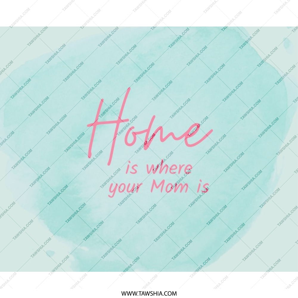 Home is Where Mom is Mouse Pad, Cute Mom Quote Desk Accessory, Mothers Day Gift, Gift for Mom, Unique Present Idea - Tawshia