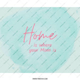 Home is Where Mom is Mouse Pad, Cute Mom Quote Desk Accessory, Mothers Day Gift, Gift for Mom, Unique Present Idea - Tawshia
