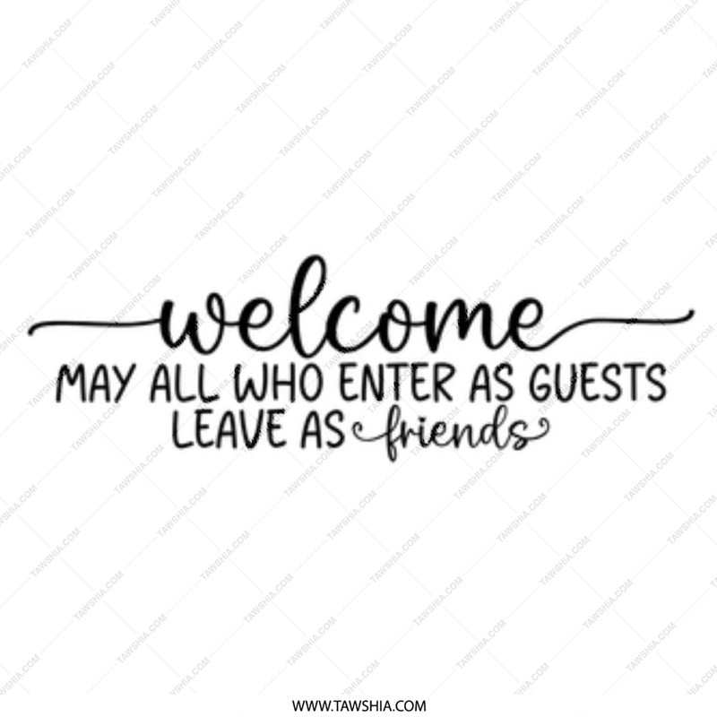 Welcome Guests Mug, Friendship Gift, Hostess Gift, New Home Gift, Housewarming Mug, Coffee Lover Gift, Inspiring Quote Mug - Tawshia