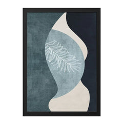 Abstract Leaf Art Wall Art, Modern Wall Art, Minimalist Art Print, Geometric Wall Decor, Scandinavian Art, Nature Inspired Wall Decor - Tawshia