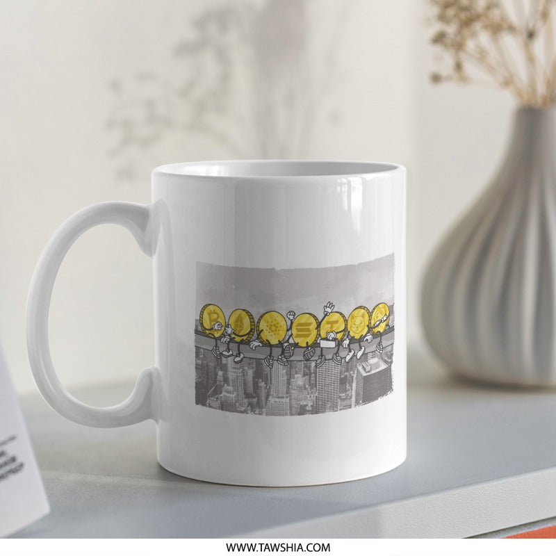 Adorable Cartoon Lemon Faces White Coffee Mug product