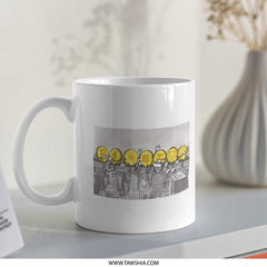 Adorable Cartoon Lemon Faces White Coffee Mug product
