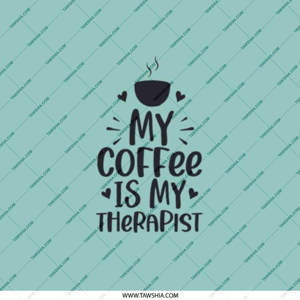 Coffee Therapist Pocket Mirror, Funny Quote Compact Mirror, Coffee Lover Gift, Inspirational Pocket Mirror, Cute Mirror - Tawshia