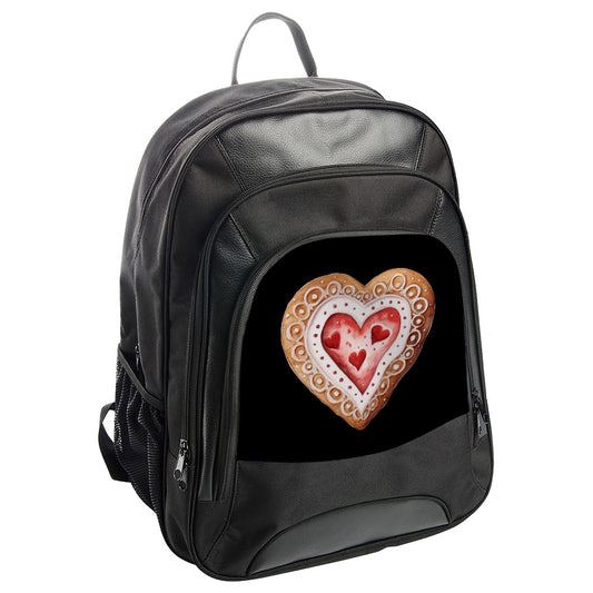 Heart Cookie Backpack, Sweet Treat Backpack, Valentine Backpack, Food Lover Gift, Cute Backpack, Stylish Backpack - Tawshia
