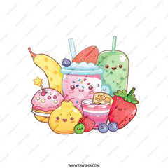 Kawaii Food Pillow, Cute Dessert Pillow, Foodie Gift, Funny Pillow, Pastel Pillow, Whimsical Home Decor - Tawshia