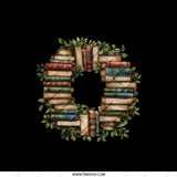 Book Wreath Pocket Mirror, Reading Lover Gift, Librarian Present, Bookworm Accessory, Cute Compact Mirror, Unique Design, Literary Gift - Tawshia