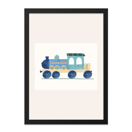 Train Wall Art, Kids Room Decor, Nursery Art, Childrens Wall Art, Playroom Decor, Steam Train Art, Boys Room Art, Kids Gift Idea - Tawshia