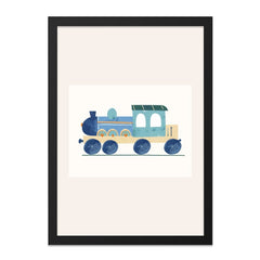 Train Wall Art, Kids Room Decor, Nursery Art, Childrens Wall Art, Playroom Decor, Steam Train Art, Boys Room Art, Kids Gift Idea - Tawshia
