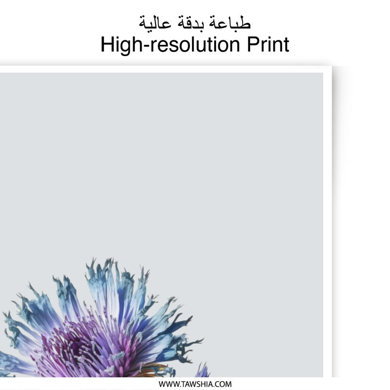 Thistle Flower Photographic Prints, Floral Wall Decor, Purple Blue Flower Prints, Botanical Photography, Nature Art Prints, Flower Art - Tawshia