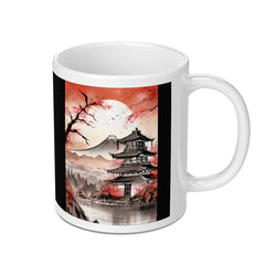 Scenic Japanese Landscape Design Mug product