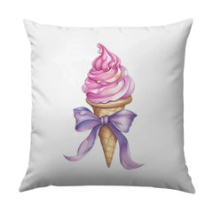Ice Cream Pillow, Cute Cone Pillow, Sweet Treat Throw Pillow, Decorative Pillow Cover, Playful Home Decor, Unique Gift Idea - Tawshia