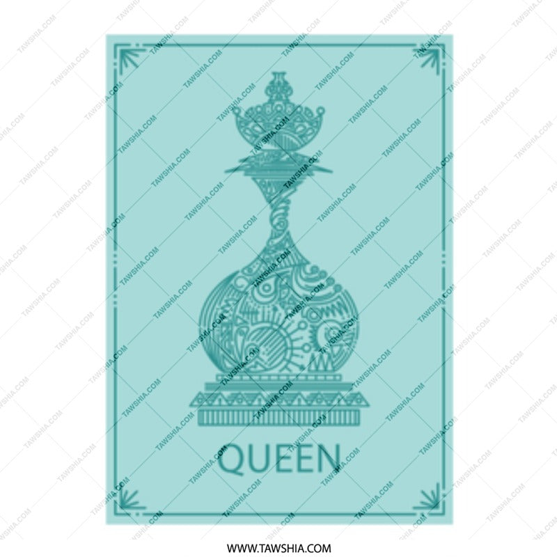 Elegant Queen Chess Piece Print for Artistic Decor product type