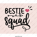 Bestie Squad Mouse Pad, Friendship Mousepad, Best Friends Gift, Squad Goals, Office Desk Accessories, Cute Mousepad, Pink Mousepad, Gift - Tawshia