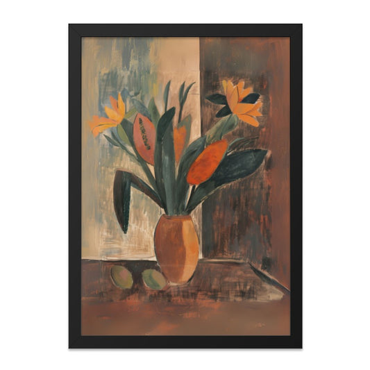 Floral Still Life Wall Art, Flower Bouquet Painting, Abstract Botanical Print, Modern Home Decor, Unique Wall Decor Art - Tawshia