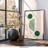 Geometric Wall Art Print, Abstract Circles, Modern Art, Minimalist Design, Contemporary Wall Decor, Home Decor, Gallery Wall Art - Tawshia