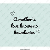 Mothers Love Backpack, Love Knows No Boundaries Gift, Special Mom Backpack, Mothers Day Backpack, Love Heart Backpack, Unique Mom Backpack - Tawshia