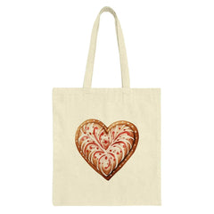 Heart Cookie Tote Bag, Decorated Heart, Baking Gift, Holiday Treat, Valentine's Day, Foodie Bag, Cute Tote, Sweet Treat, Stylish, Unique - Tawshia