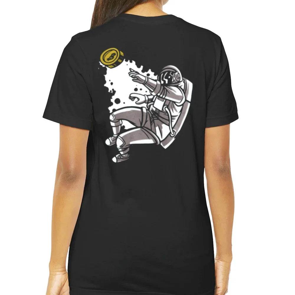 Astronaut Catching Frisbee Graphic Design T-Shirt product