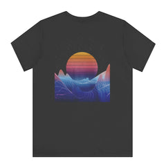 Sunset and Abstract Mountains Graphic Tee product