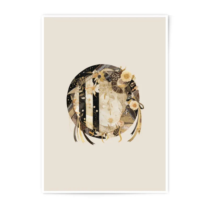 Floral Circle Photographic Prints, Abstract Flower Design, Unique Wall Art, Home Decor Prints, Modern Art Prints - Tawshia