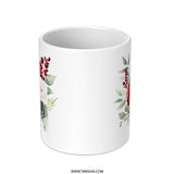 Floral Mug, Roses Mug, Watercolor Mug, Flower Mug, Gift Mug, Beautiful Mug, Botanical Mug, Coffee Lover Mug, Tea Mug, Unique Design Mug - Tawshia