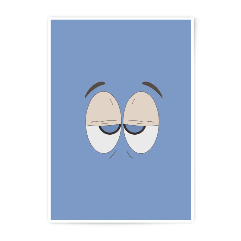 Cartman Eyes Photographic Prints, South Park Art, Funny Cartoon Art, Cool TV Show Prints, Character Minimalist Wall Decor, Movie Poster Art - Tawshia