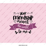 Friendship Backpack, Best Friends Gift, Cute Backpack, Friendship Means, World To Me Backpack, Friend Travel Backpack, Gift For Her - Tawshia