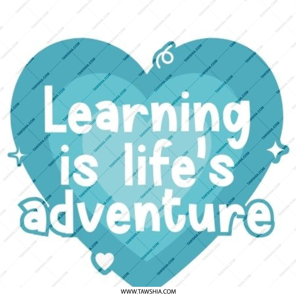 Learning Adventure Pinback Button, Inspirational Button, Cute Heart Pin, Positive Affirmation Button, Teacher Gift, Student Encouragement - Tawshia