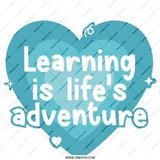 Learning Adventure Pinback Button, Inspirational Button, Cute Heart Pin, Positive Affirmation Button, Teacher Gift, Student Encouragement - Tawshia