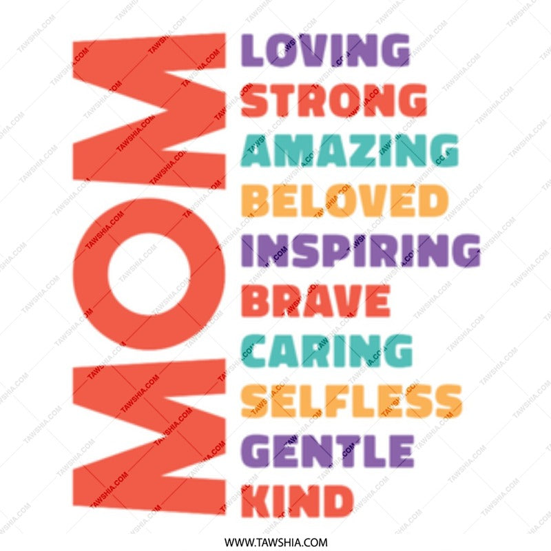 Loving Strong Amazing Beloved Inspiring Brave Caring product