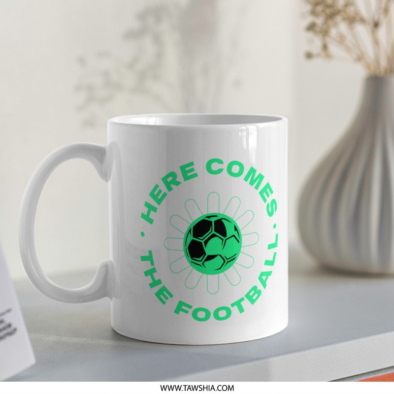 Here Comes The Football Sports Mug product type