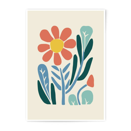 Abstract Flower Photographic Print, Botanical Wall Art, Colorful Floral Decor, Modern Art Print, Home Decor, Gift Idea - Tawshia