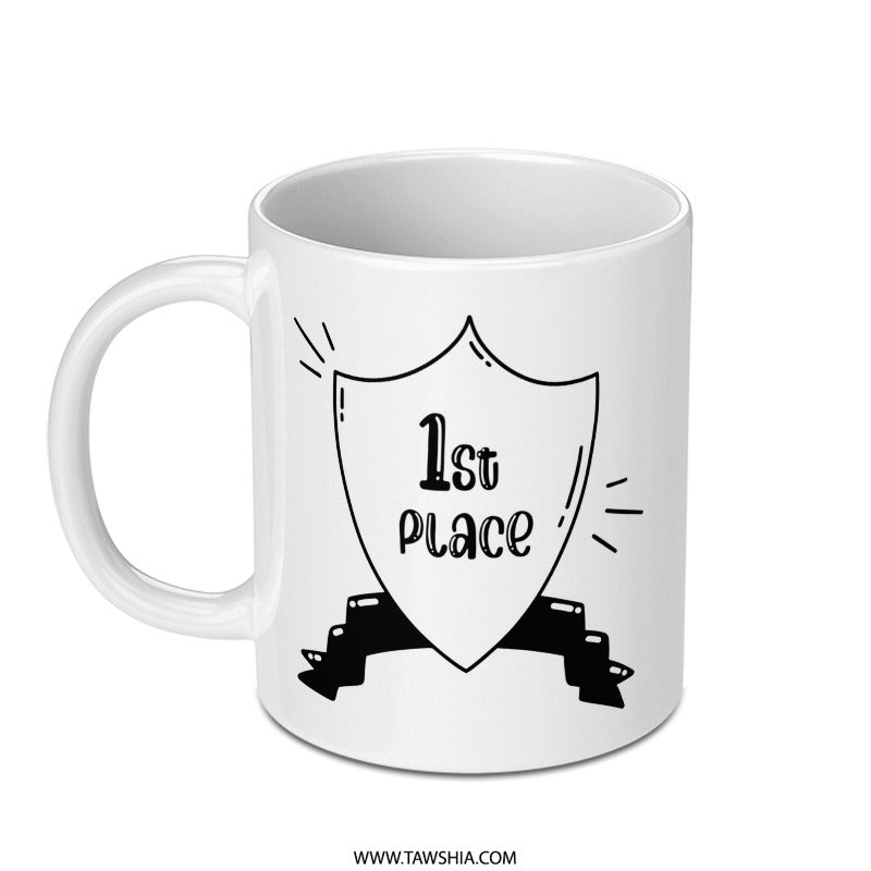 1st Place Award Mug, Winner Gift Mug, Achievement Present, Champion Mug, Best Gift Mug, Victory Celebration Mug - Tawshia