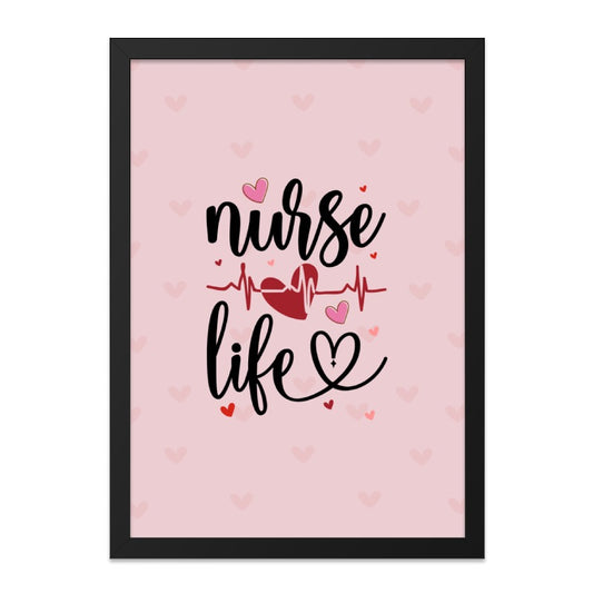 Nurse Life Wall Art, Heartbeat Decor, Nurse Gift, Medical Decor, Heart Wall Decor, Love Wall Decor, Inspirational Wall Art - Tawshia
