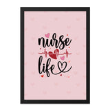 Nurse Life Wall Art, Heartbeat Decor, Nurse Gift, Medical Decor, Heart Wall Decor, Love Wall Decor, Inspirational Wall Art - Tawshia