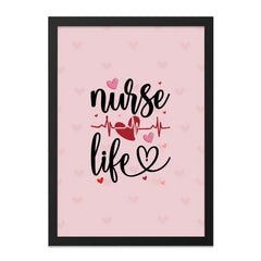 Nurse Life Wall Art, Heartbeat Decor, Nurse Gift, Medical Decor, Heart Wall Decor, Love Wall Decor, Inspirational Wall Art - Tawshia
